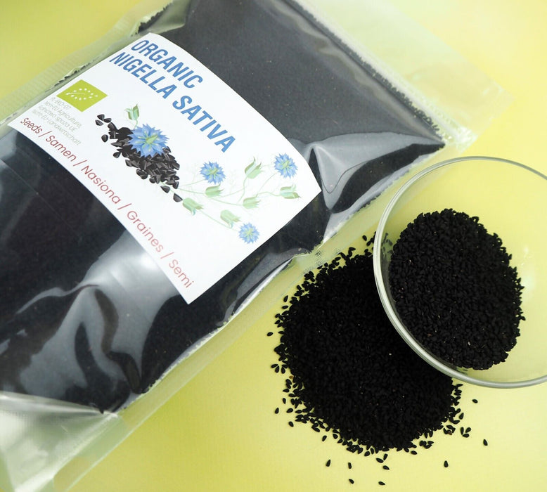 Semi di cumino nero BIOLOGICO, interi, cumino nero egiziano, Nigella Sativa 900 g 